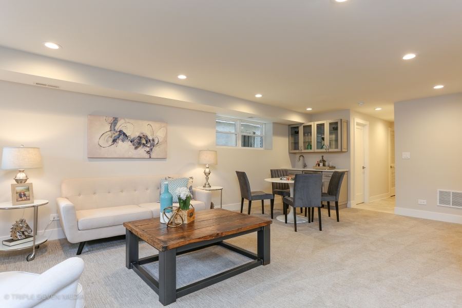 Basment Side View, Balmoral Restoration, Chicago