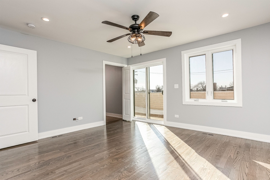 Bedroom, Montana, Chicago Fire Damage Restoration Project